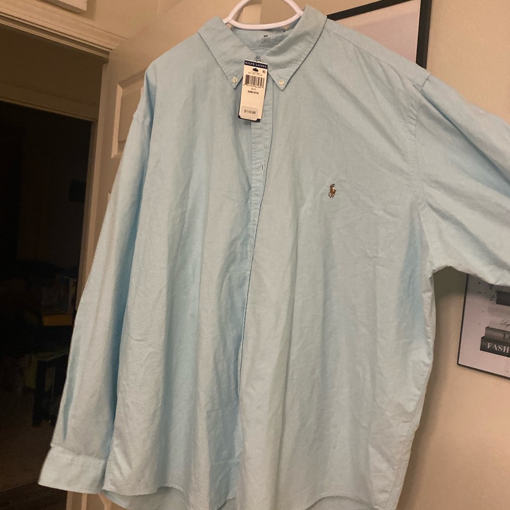 Men Ralph Lauren classic  polo 3XB/3TG button down long sleeve